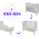 Berço Transforma Em Sofá Cama E Mini Cama Old Cinza Potente