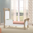 Berço Victoria Carvalho Rústico Branco