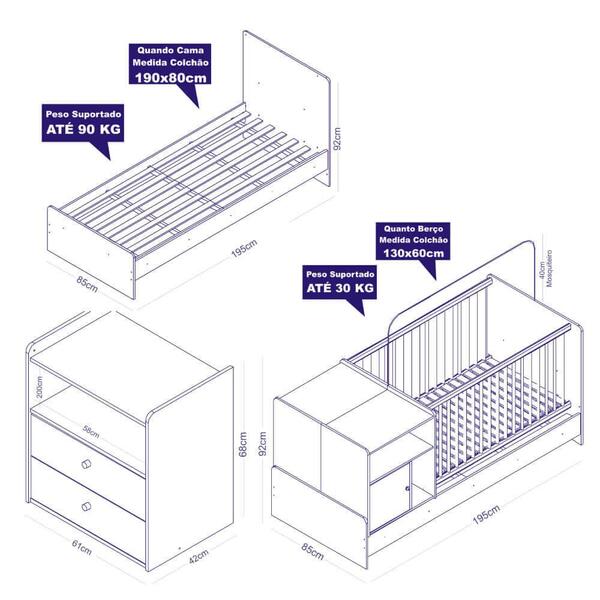 Berco com cama de solteiro clearance