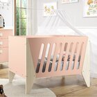 Berço Vira Cama Hope  Rosa