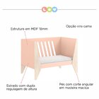 Berço Vira Cama Hope  Rosa