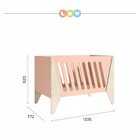 Berço Vira Cama Hope  Rosa