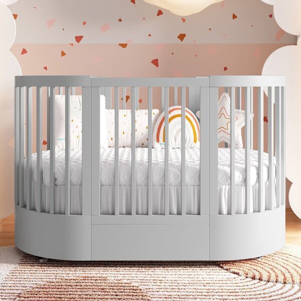 Berço Wave Evolutivo 3 Em 1  Cinza