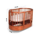 Berço Wave Evolutivo 3 Em 1 Com Colchão Fase 1 E Fase 2 E Côm