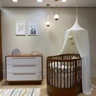 Berço Wave Evolutivo 3 Em 1 Com Colchão Fase 1 E Fase 2 E Côm