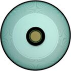 Beretta Centro Mesa Decorativo Enfeite 14x35x35cm Vidro Verde