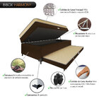 Bibox Conjugada Harmony Com Cama Auxiliar E Baú Colchão Molas