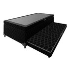 Bibox Imperador Baú Cama Auxiliar 88x188 Solteiro Preto Light