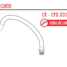 Bica Cromada Para Misturador E Torneira De Cozinha Forusi - 9