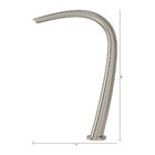 Bica Média Deca You 1791.inx106 Wave De Bancada Inox Inox 179