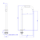 Bica Média Deca You 1791.sm105.mt Quadrada De Bancada Summer