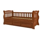 Bicama 3 Gavetas Madeira Maciça Mk Saraiva