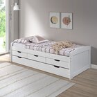 Bicama 90 Cm X 190 Cm Madeira Maciça Branco