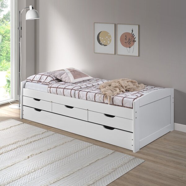 Bicama 90 Cm X 190 Cm Madeira Maciça Branco