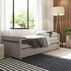 Bicama 90x190cm Em Madeira Maciça Double Yescasa Cool Grey