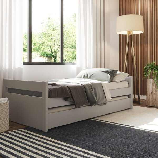 Bicama 90x190cm Em Madeira Maciça Double Yescasa Cool Grey