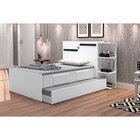 Bicama Baú Solteiro 2 Gavetas Iris  Branco