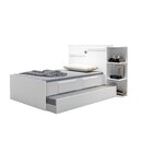 Bicama Baú Solteiro 2 Gavetas Iris  Branco