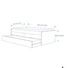 Bicama Beliche Solteiro 2 Gavetas 2 Colchões D20 Bari Branca