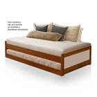 Bicama Bibox Solteiro 195cm X 43cm Serena Castanho/bege