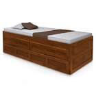 Bicama Bibox Solteiro Em Madeira Maciça Com Cama Auxiliar Bia