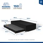 Bicama Box + Baú E Auxiliar Solteiro 88 cm