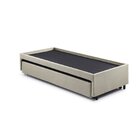 Bicama Box Para Dois Colchões Solteiro Linho Bege