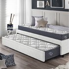 Bicama Box Solteiro 88x188 Courino Com Dois Colchões Adapto M