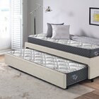 Bicama Box Solteiro 88x188cm Courino Com Dois Colchões Adapto