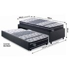 Bicama Box Solteiro 88x188cm Linho Com Dois Colchões Gran Sle