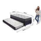 Bicama Box Solteiro Com Colchão Adapto Ecoflex Molas Ensacada