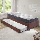 Bicama Box Solteiro Com Colchão Adapto Ecoflex Molas Ensacada