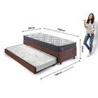 Bicama Box Solteiro Com Colchão Adapto Ecoflex Molas Ensacada