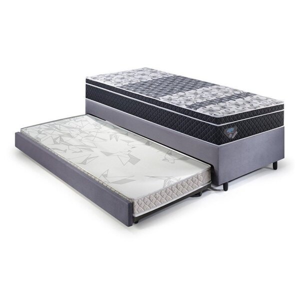 Bicama Box Solteiro King Com Colchão Gran Sleep Ecoflex Molas