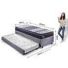 Bicama Box Solteiro King Com Colchão Gran Sleep Ecoflex Molas