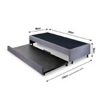 Bicama Box Solteiro King Com Colchão Gran Sleep Ecoflex Molas