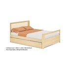 Bicama Casal Wave Juvenil Reversível Em Led Com Rattan, Pesei