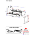 Bicama Com Baú Embutido Para Colchão 78 X 188 Cm Multimóveis
