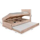 Bicama Com Baú Solteiro E 2 Colchões Larissa Amarula Framar