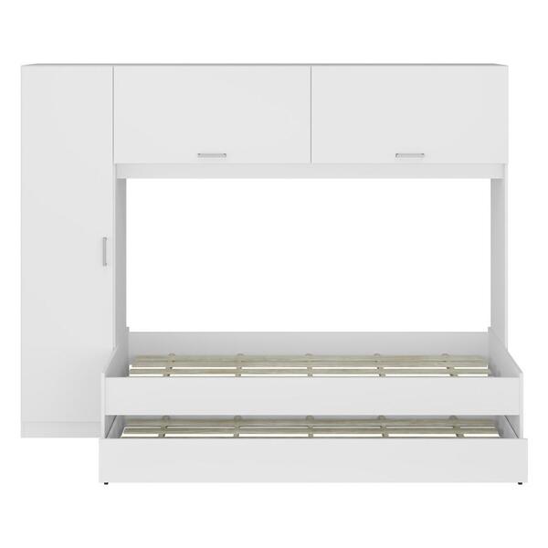 Bicama Com Colchão Incluso E Guarda Roupa Multimóveis Branco