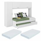 Bicama Com Colchão Incluso E Guarda Roupa Multimóveis Fg1909