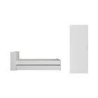 Bicama Com Colchões Inclusos Baú Embutido E Sapateira Multimó