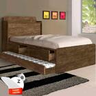 Bicama Com Gavetas E Colchão Castanho Tamires Cambel