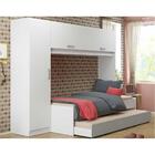 Bicama Com Guarda-roupa Para Colchão 88 X 188 Cm Multimóveis