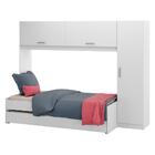 Bicama Com Guarda-roupa Para Colchão 88 X 188 Cm Multimóveis