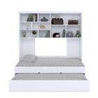 Bicama Com Módulo Aereo Branco Brilho Em Mdp Ariel