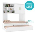 Bicama Com Módulo Aereo Branco Brilho Em Mdp Ariel