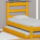 Bicama De Solteiro Com 2 Colchões Cerejeira Pérola Nemargi