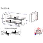 Bicama De Solteiro Para Colchão 188 X 78cm Com Baú Embutido M