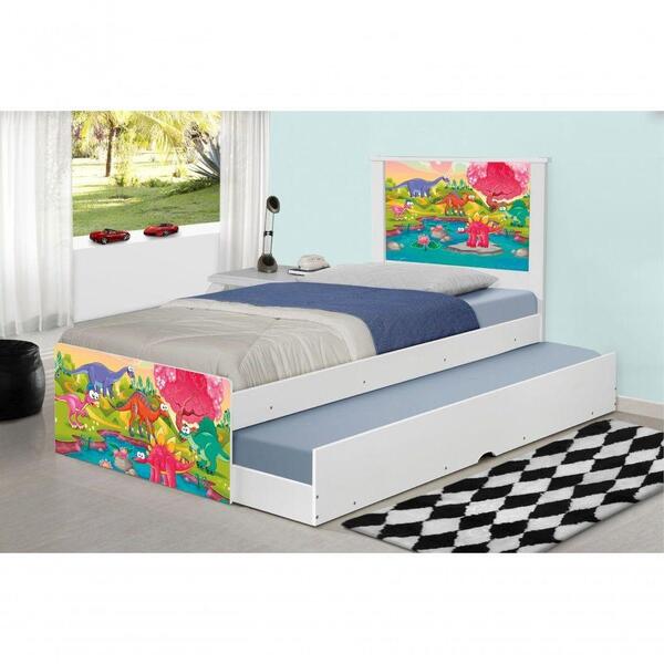 Bicama Dinossauros Coloridos Com Colchões